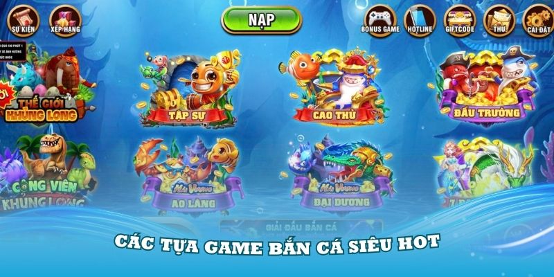 Tìm hiểu các tựa game bắn cá siêu hot tại nhà cái TP88