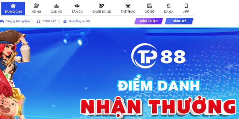 Đăng nhập TP88 Đa dạng trò chơi